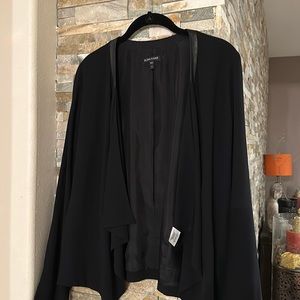 COPY - Eileen Fisher leather trim jacket blazer